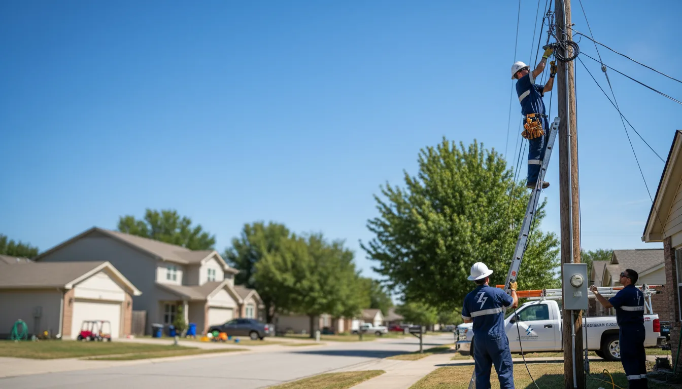 Residential electrician providing installation services in Bozrah, CT